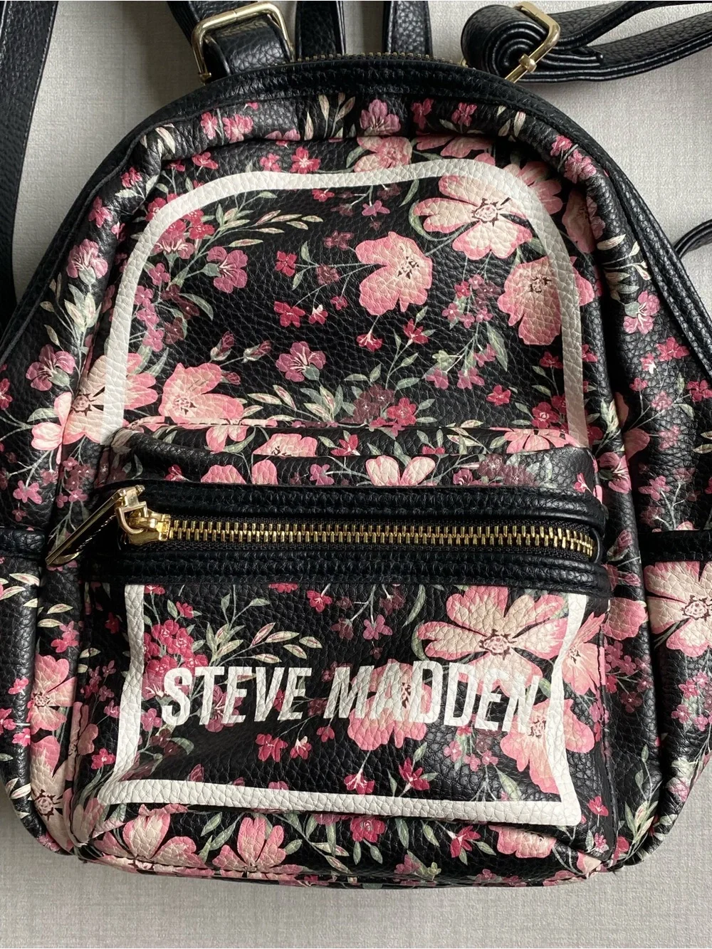 Steve Madden Pink Floral Mini Backpack